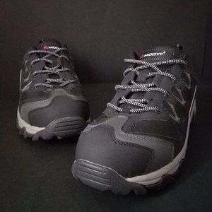 Modyf Men Light Reflection Black Steel Toe Shoes